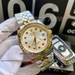 Perfect Replica Rolex Datejust II 41MM Watch - White Diamond Dial 2-Tone Jubilee Band